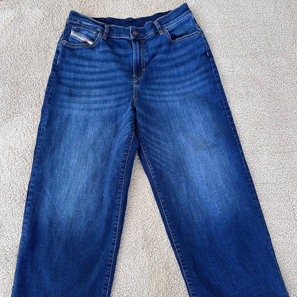 Diesel Industry Wide Leg Denim Jeans Excellent Pre-owned Condition Size 31